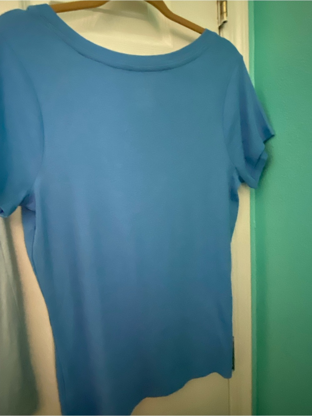 Lot of (2) A New Day Short Sleeve Tops (1) Lt. Blue NWT XL & (1) Med. Blue XXL. - Picture 7 of 9